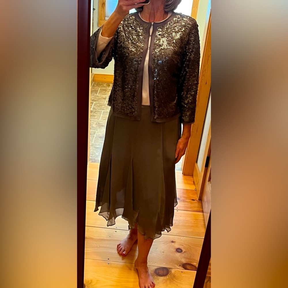 Isda & Co Sequin and Silk Organza 2 Piece